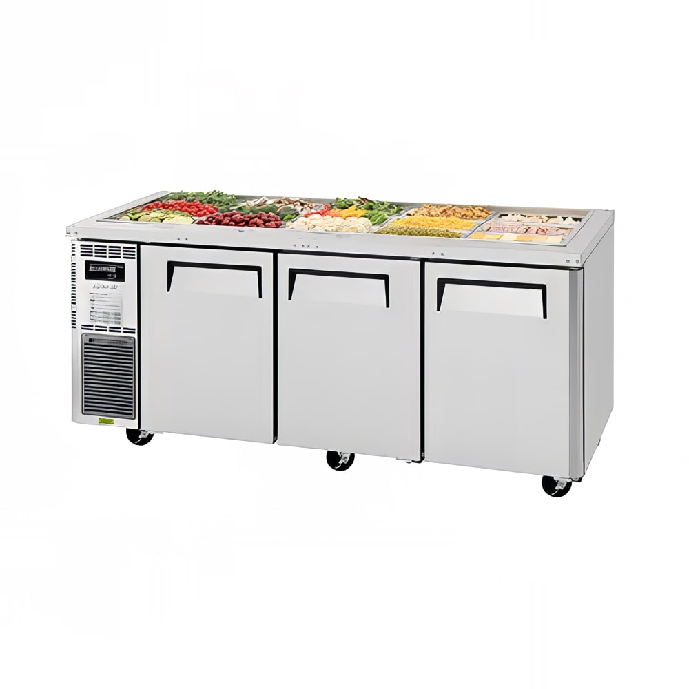 083-JBT72N 66 1/8" J Series Cold Food Bar - (15) Pan Capacity, Floor Model, Stainless Steel