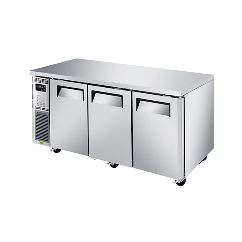 083-JUR72SN6 70 7/8" W Undercounter Refrigerator w/ 3 Solid Door, 115v