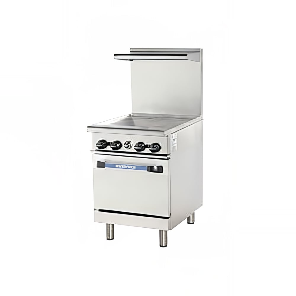 083-TAR24GLP 24" Gas Range w/ Full Griddle & Standard Oven, Liquid Propane