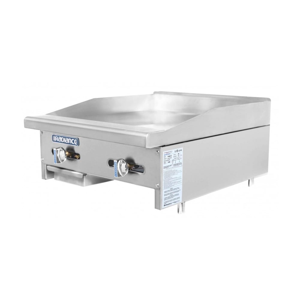 083-TAMG24NG 24" Gas Griddle w/ Manual Controls - 3/4" Steel Plate, Convertible