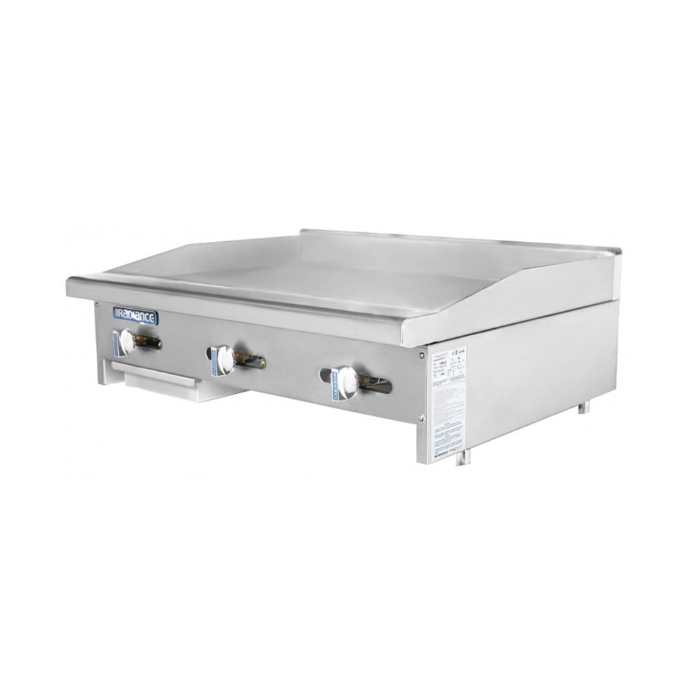 083-TAMG36NG 36" Gas Griddle w/ Manual Controls - 3/4" Steel Plate, Convertible