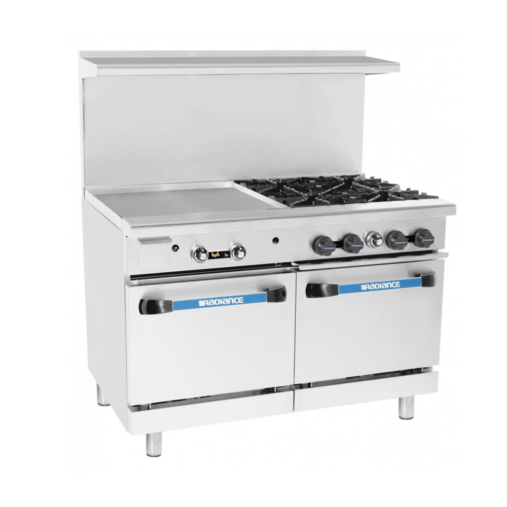 083-TARG24G6BLP 60" 6 Burner Gas Range w/ Griddle & (2) Standard Ovens, Liquid Propane