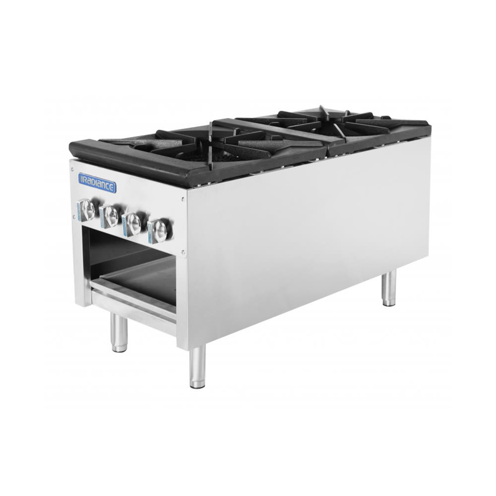 083-TASP18D 2 Burner Stock Pot Range, Convertible