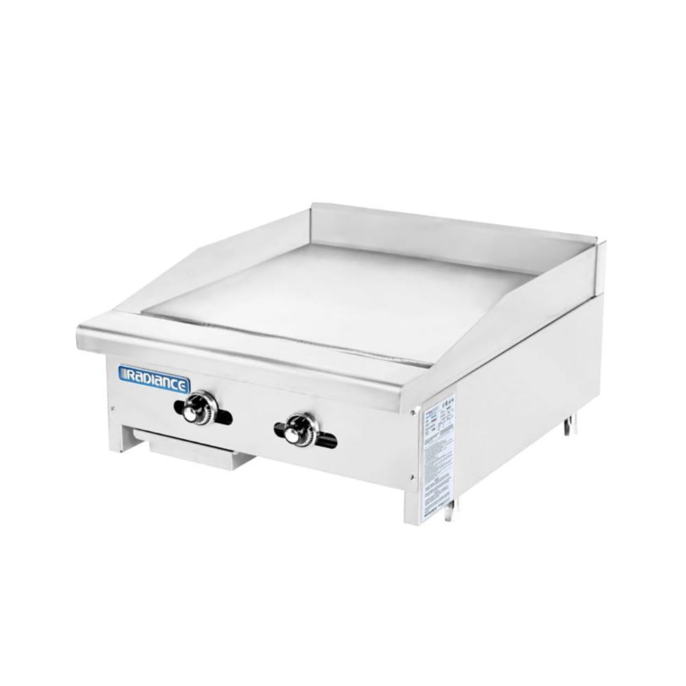 083-TATG24LP 24" Gas Griddle w/ Thermostatic Controls - 1" Steel Plate, Convertible