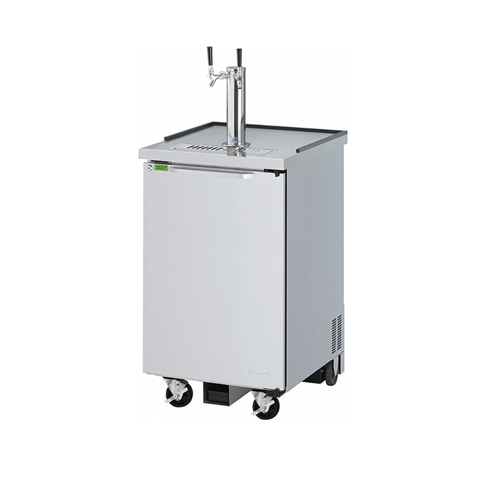 083-TBD1SDDN6 23 5/8" Kegerator Beer Dispenser w/ (1) 1/2 Keg Capacity - (1) Column, Stainle...