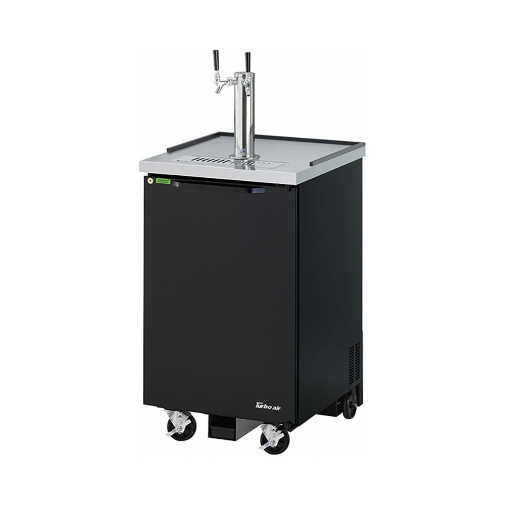 083-TBD1SBDN6 23 5/8" Kegerator Beer Dispenser w/ (1) 1/2 Keg Capacity - (1) Column, Black,...