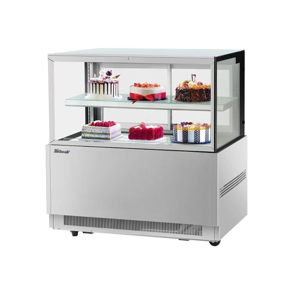 083-TBP4846FNS 47 1/4" Full Service Bakery Display Case w/ Straight Glass - (2) Levels, 115v