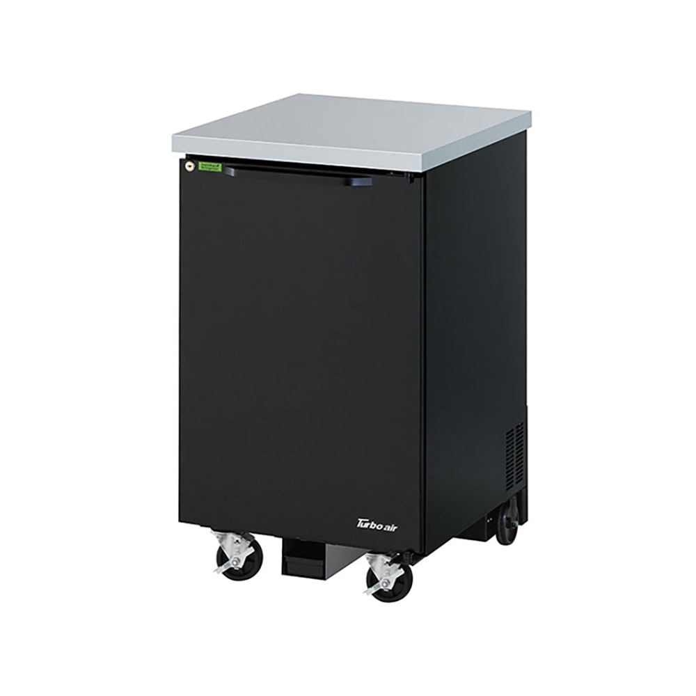 083-TBB1SBDN6 23 5/8" Bar Refrigerator - 1 Swinging Solid Doors, Black, 115v