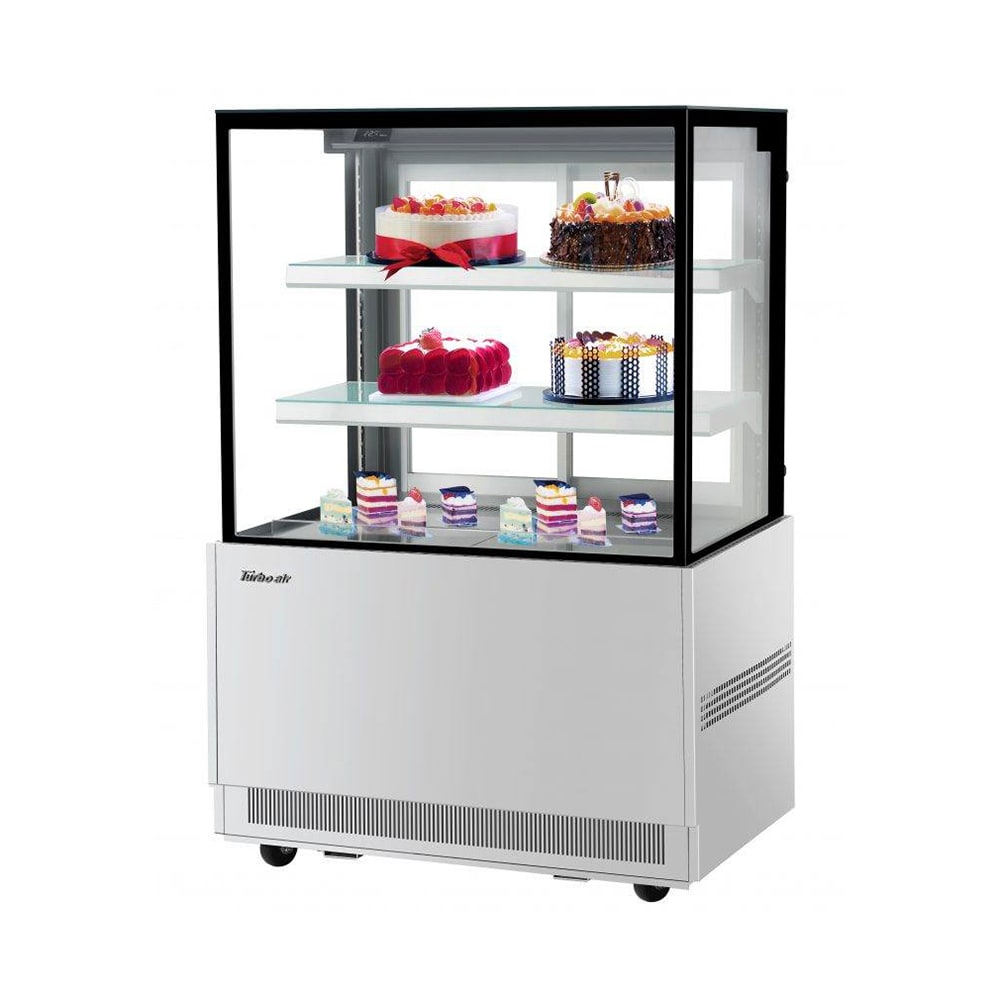 083-TBP3654NNS 35 3/8" Full Service Bakery Display Case w/ Straight Glass - (3) Levels, 115v