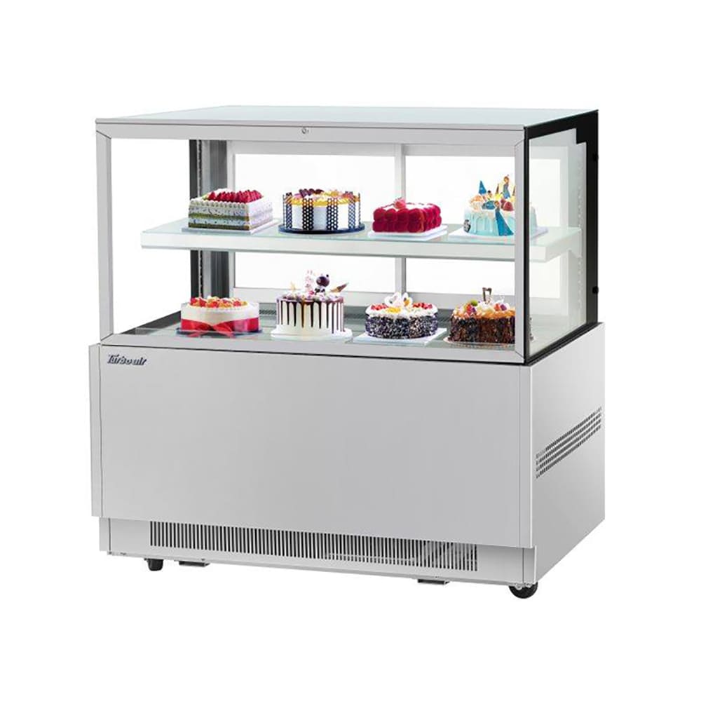 083-TBP6046FNS 59" Full Service Bakery Display Case w/ Straight Glass - (2) Levels, 115v