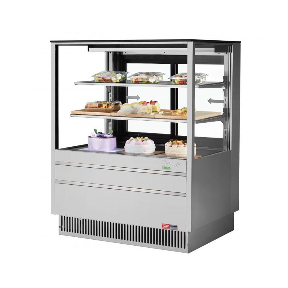 083-TCGB36UFSN 36 1/2" Full Service Bakery Display Case w/ Straight Glass - (3) Levels, 115v