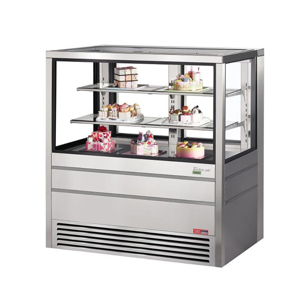 083-TCGBF50SN 49 5/8" Full Service Bakery Display Case w/ Straight Glass - (3) Levels, 220v/...