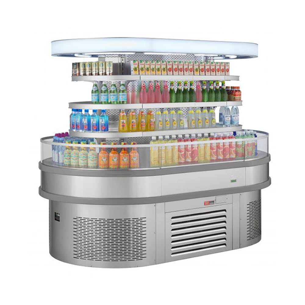 083-TIOM36RSRSN 48" Vertical Island Open Air Cooler w/ (4) Levels, 220v/1ph