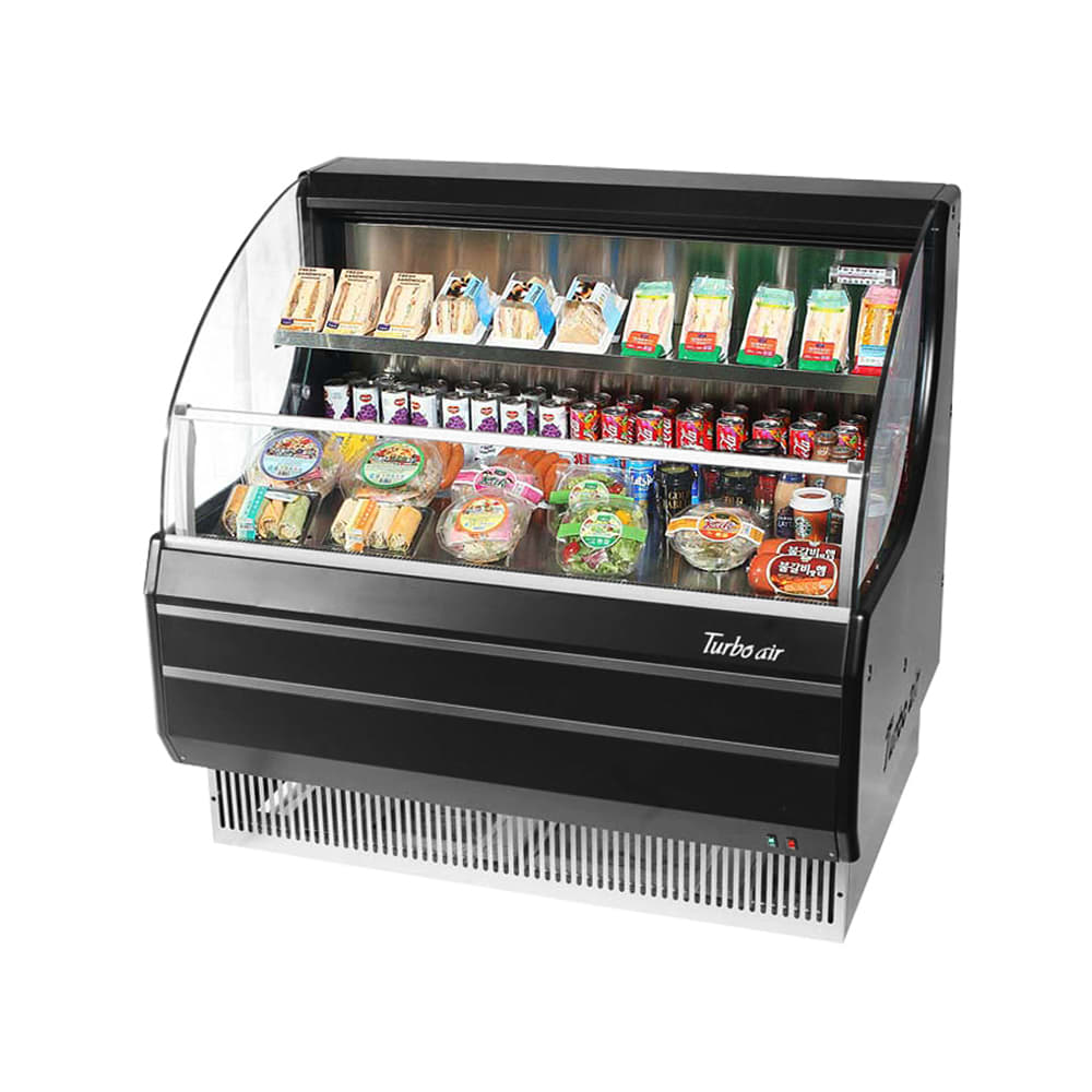 083-TOM40LBN 39" Horizontal Open Air Cooler w/ 2 Levels, 115v