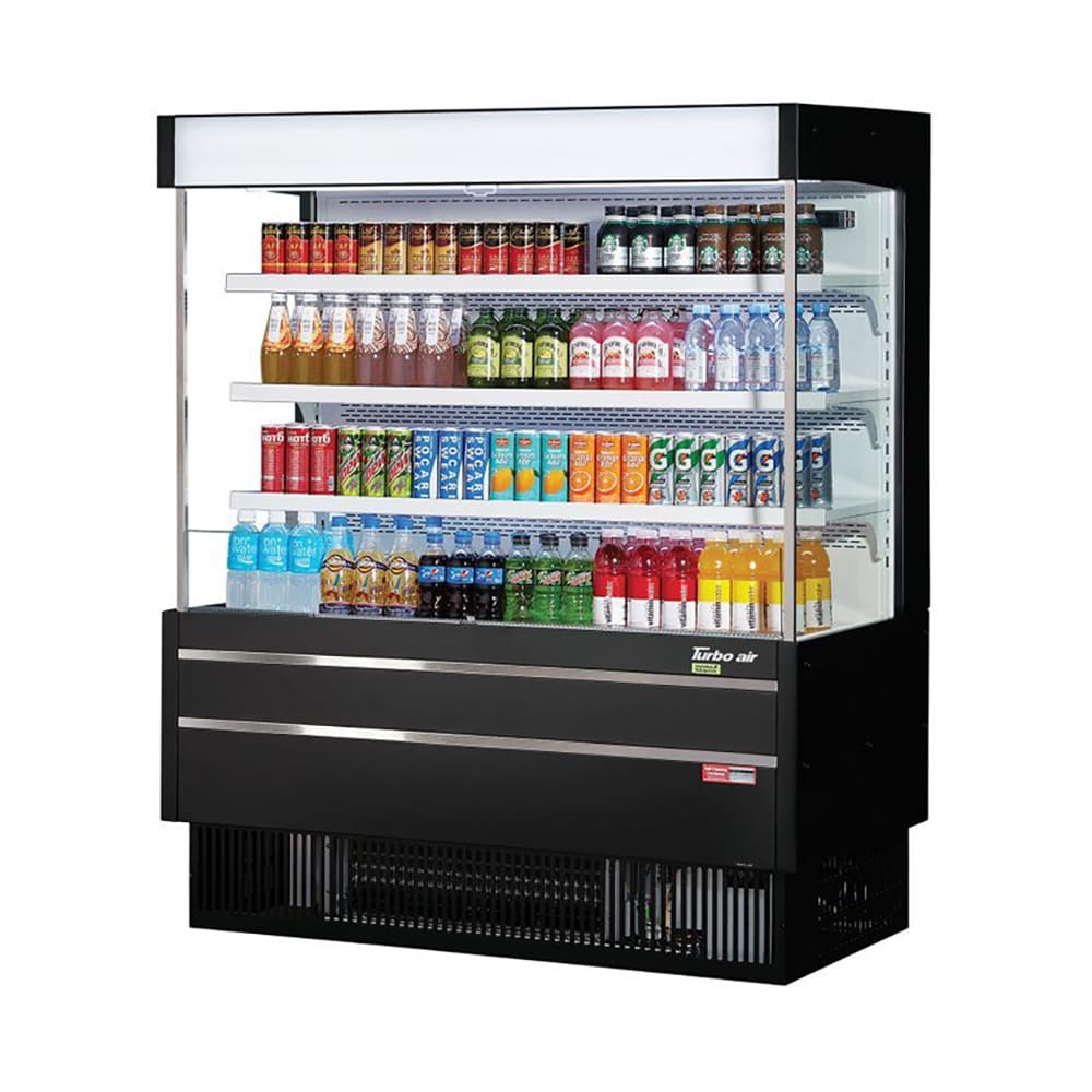 083-TOM50MSEBN 51 5/8" Vertical Open Air Cooler w/ (4) Levels, 115v
