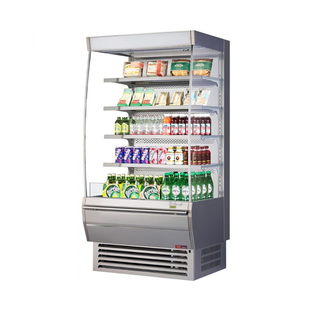 083-TOM36DXSN 35 5/8" Vertical Open Air Cooler w/ 5 Levels, 115v