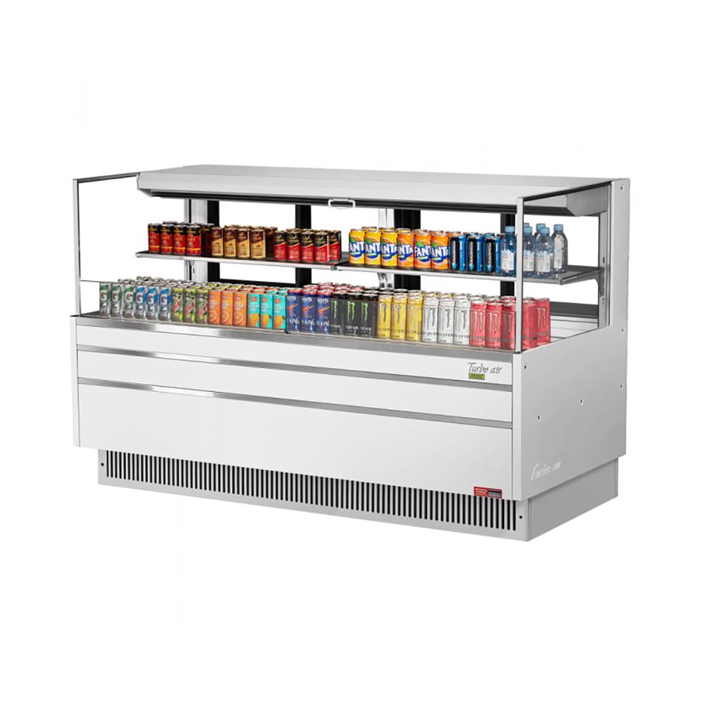 083-TOM72LUFDW2SN 70 3/4" Horizontal Open Air Cooler w/ (2) Levels, 220v/1ph