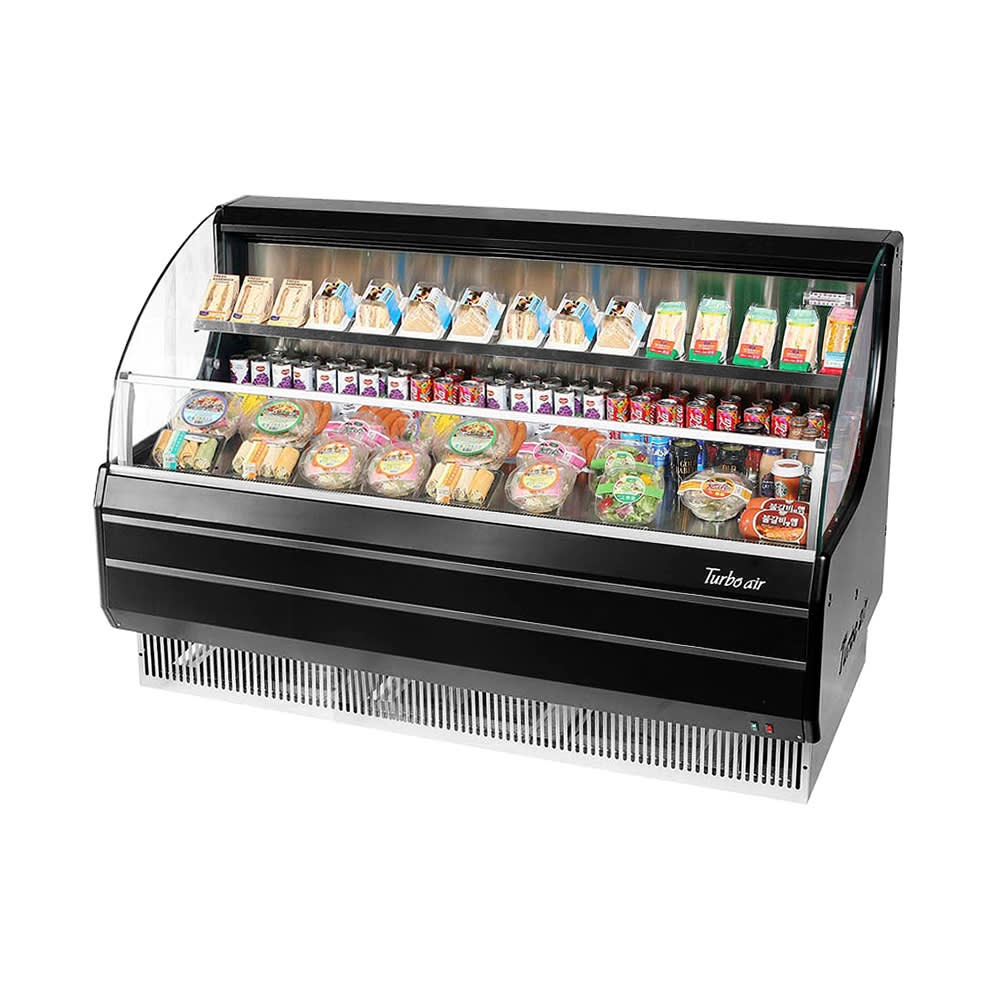 083-TOM60LBN 63 1/4" Horizontal Open Air Cooler w/ (2) Levels, 115v