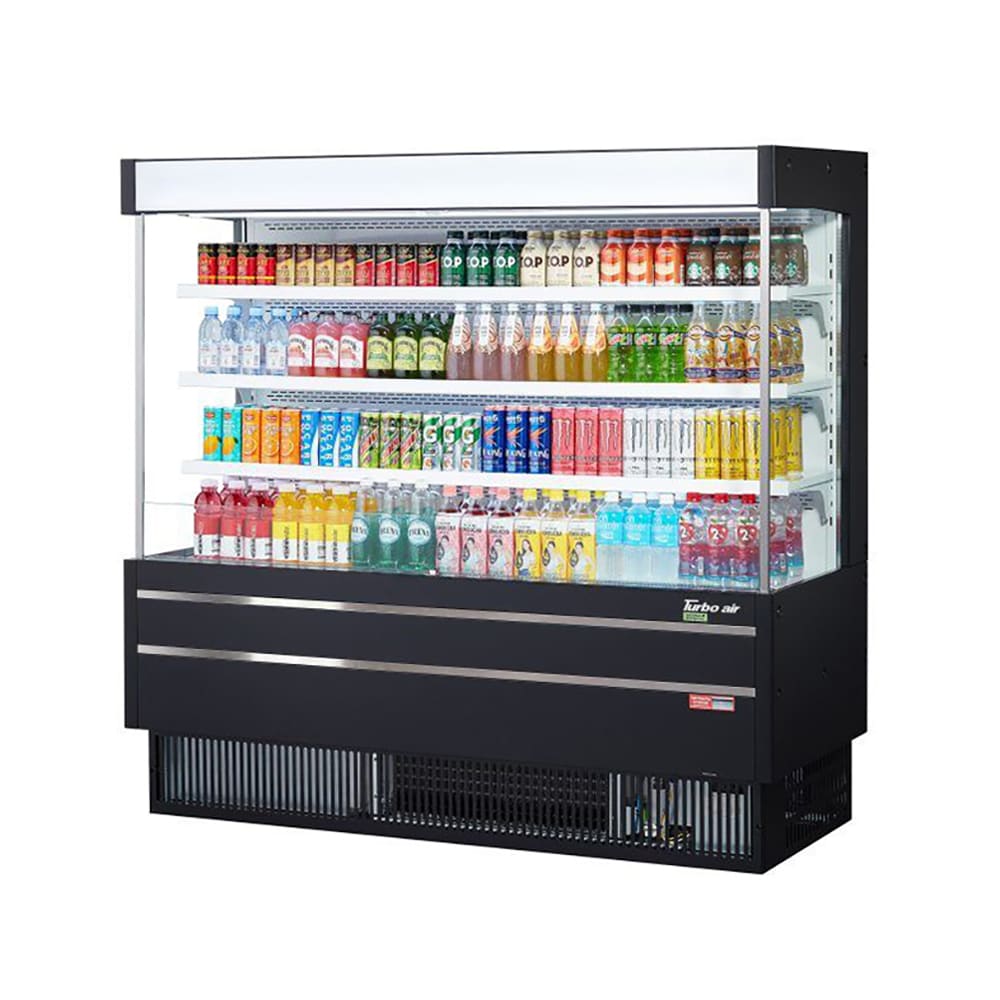 083-TOM60MSEBN 64" Vertical Open Air Cooler w/ (4) Levels, 115v
