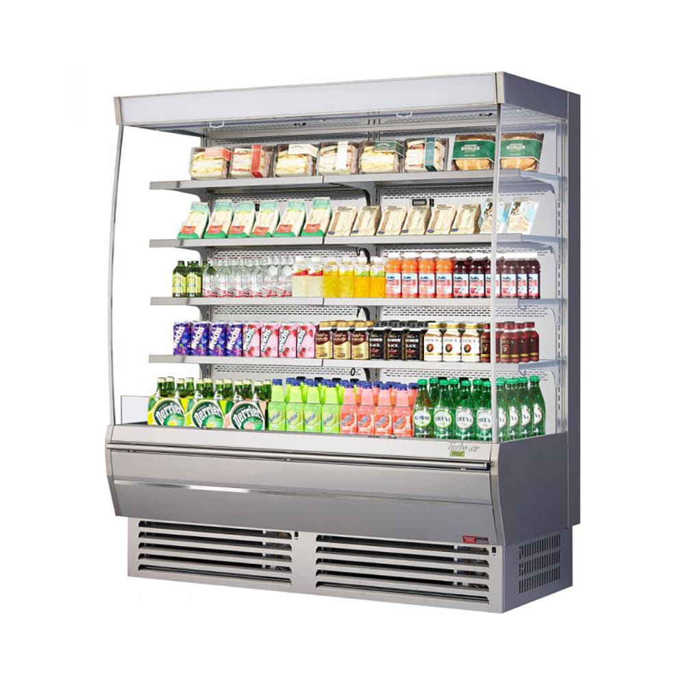 083-TOM72DXSN 68 3/4" Vertical Open Air Cooler w/ (5) Levels, 220v/1ph