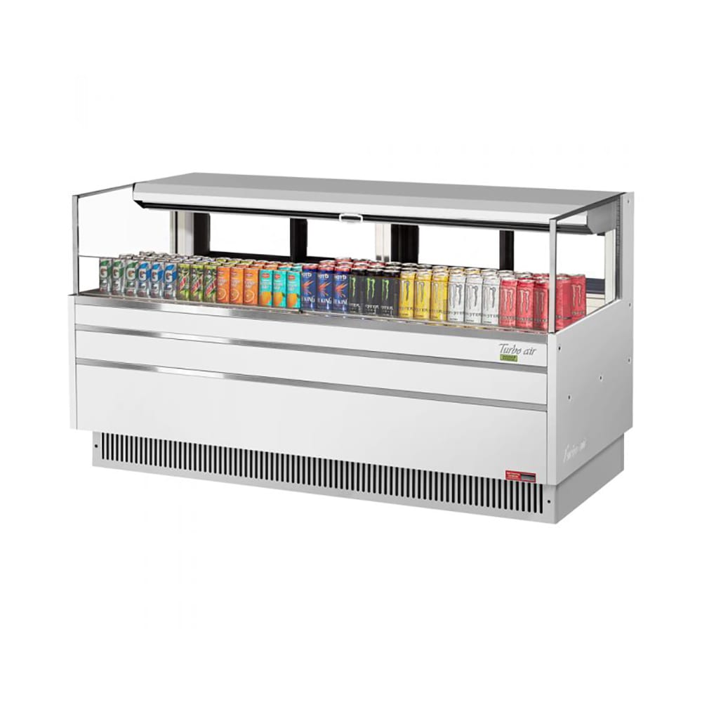 083-TOM72LUFDW1SN 70 3/4" Horizontal Open Air Cooler w/ (1) Level, 220v/1ph