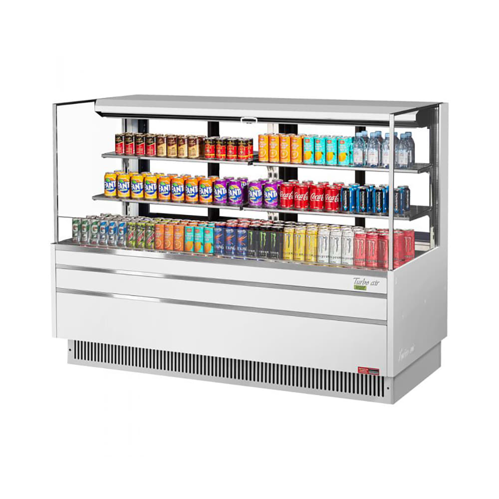 083-TOM72LUFDW3SN 70 3/4" Horizontal Open Air Cooler w/ (3) Levels, 220v/1ph