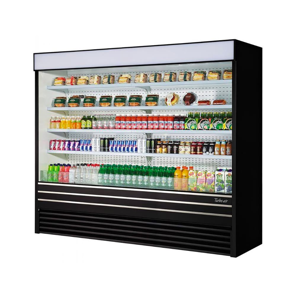 083-TOM96EBN 93" Vertical Open Air Cooler w/ (5) Levels, 220v/1ph