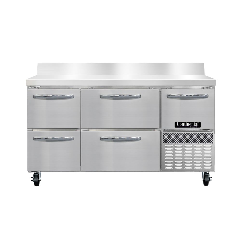 160-FA60SNBSD 60"W Worktop Freezer w/ (3) Sections, (1) Door, (4) Drawers, 115v