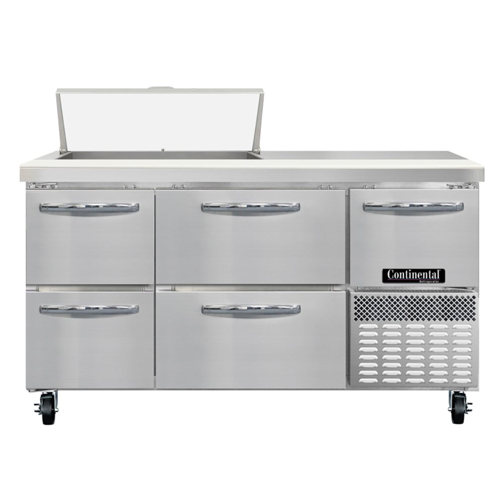 160-RA60SN8D 60" Sandwich/Salad Prep Table w/ Refrigerated Base, 115v