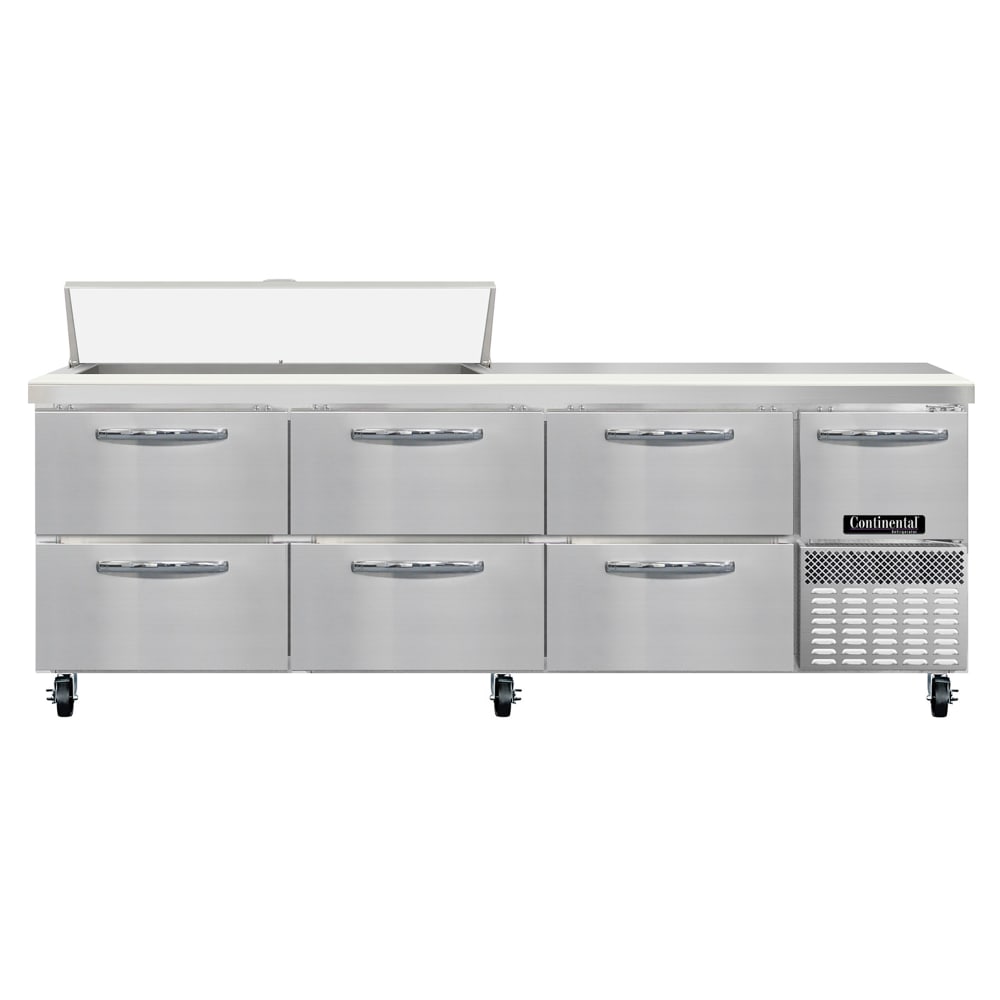 160-RA93SN12D 93" Sandwich/Salad Prep Table w/ Refrigerated Base, 115v