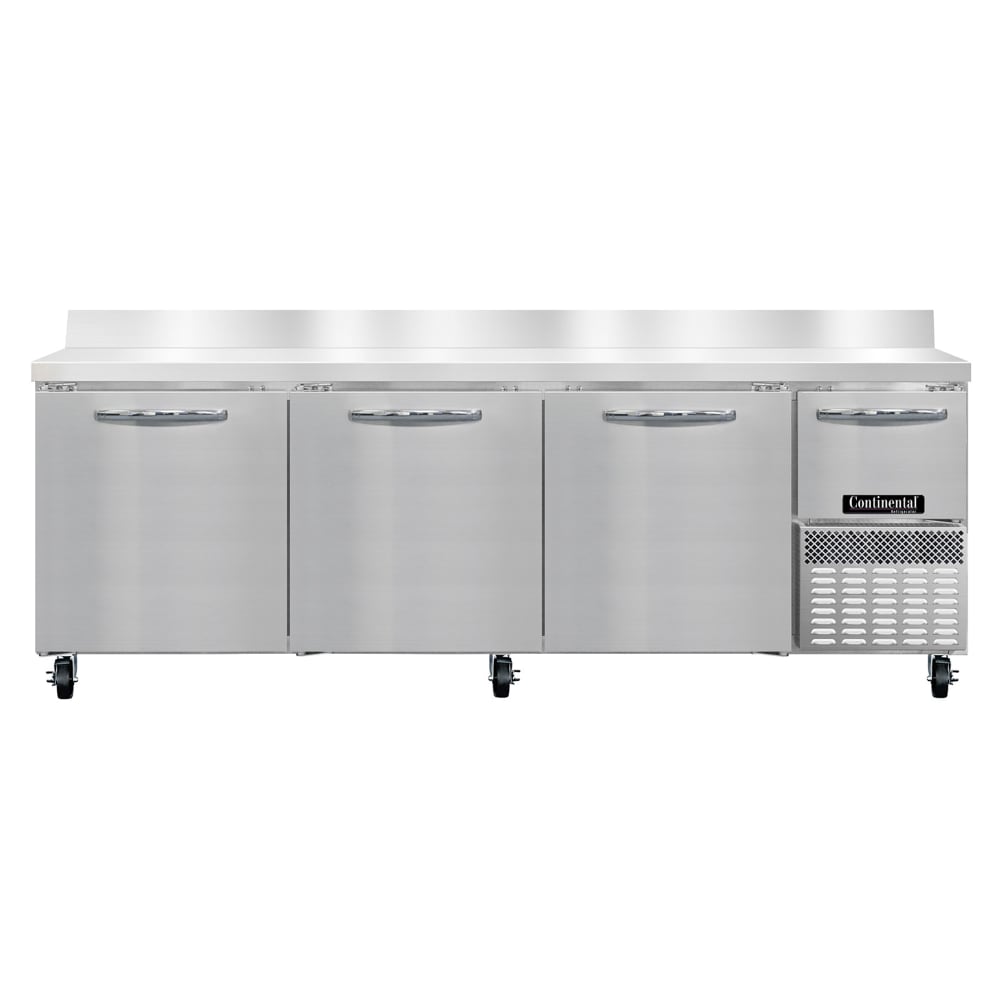 160-RA93SNBS 93"W Worktop Refrigerator w/ (4) Sections & (4) Doors, 115v