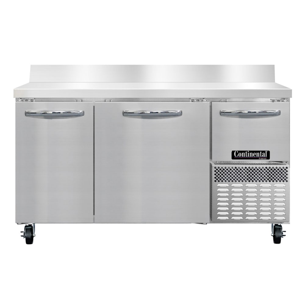160-FA60SNBS 60"W Worktop Freezer w/ (3) Sections & (3) Doors, 115v