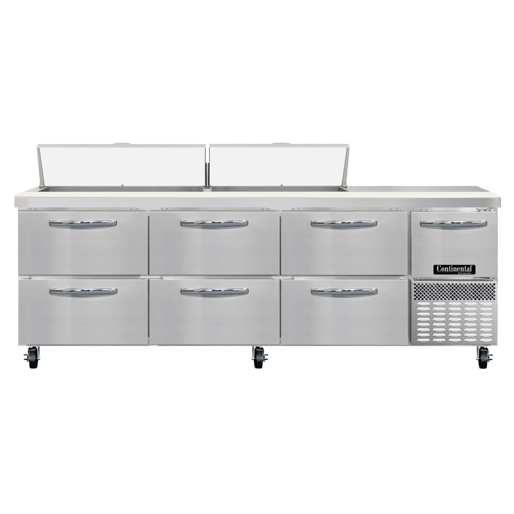 160-RA93SN18D 93" Sandwich/Salad Prep Table w/ Refrigerated Base, 115v