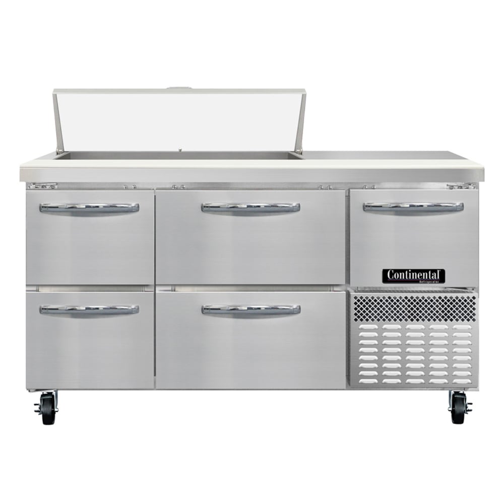 160-RA60SN10D 60" Sandwich/Salad Prep Table w/ Refrigerated Base, 115v