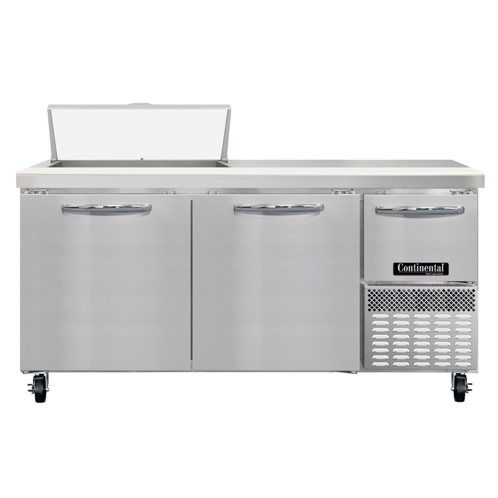 160-RA68SN8 68" Sandwich/Salad Prep Table w/ Refrigerated Base, 115v