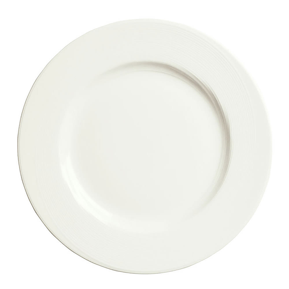 024-987659370 8 1/4" Round Plate w/ Wide Rim, Silk Pattern & Royal Rideau Body