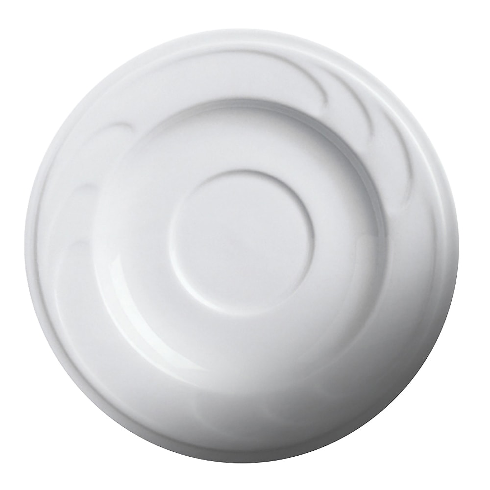 057-30180S 6" Round Bostonian Embossed Saucer for 301-70C/301-80C/301-90C - Ceramic, White