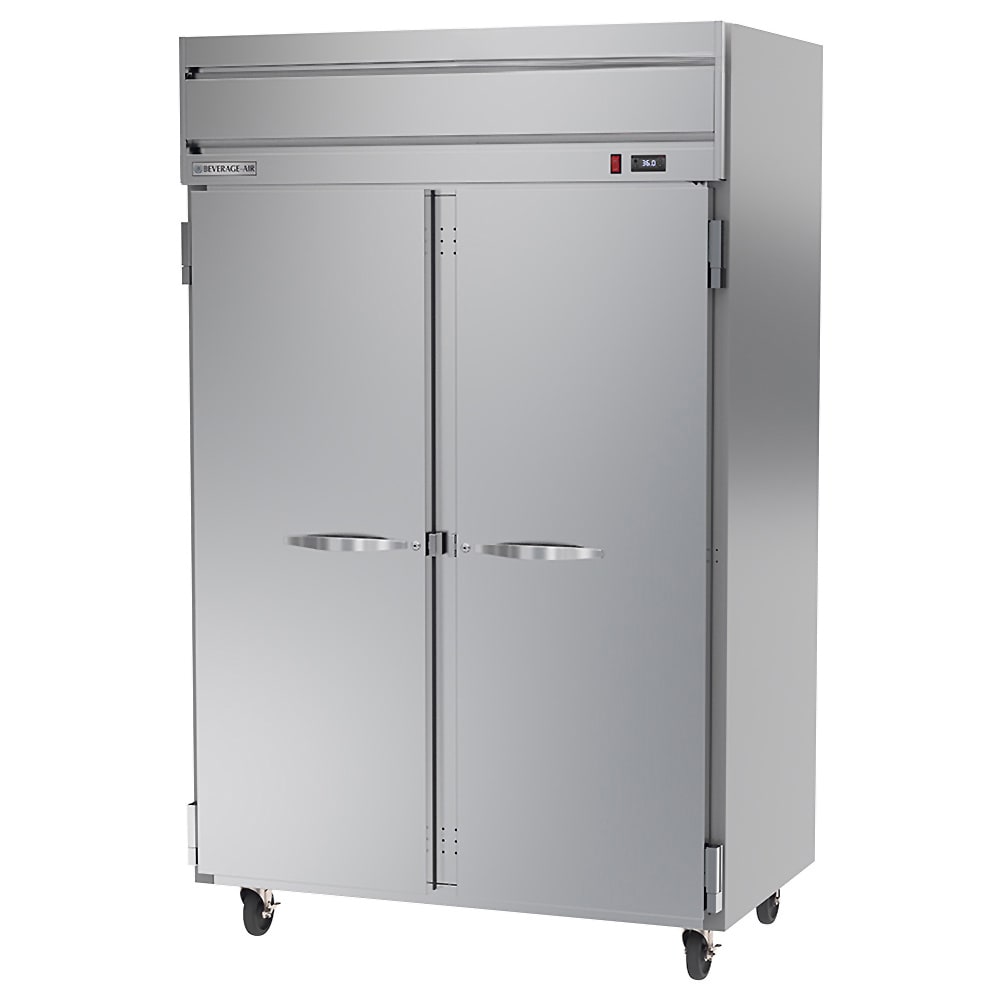 118-HR2HC1S 52" Two Section Reach In Refrigerator, (2) Left/Right Hinge Solid Doors, 115v