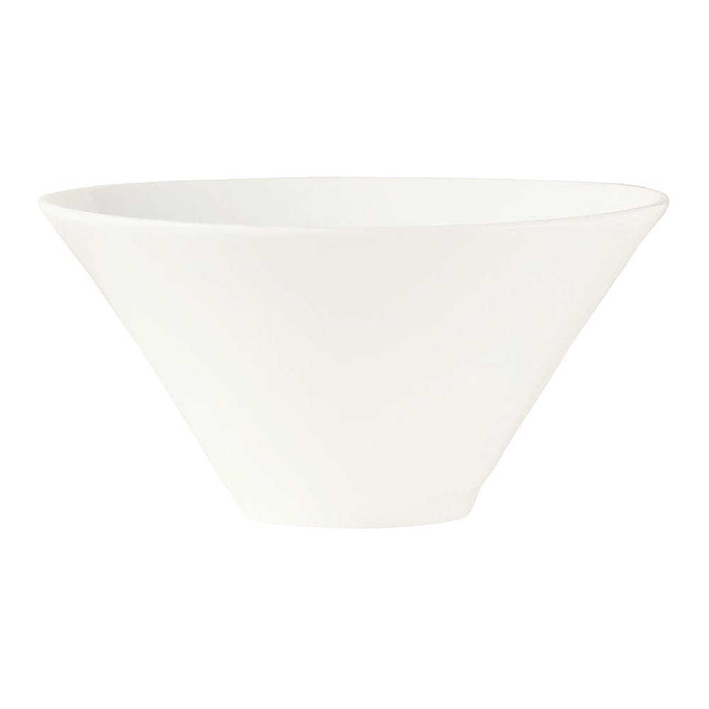 192-BW5107 16 oz Round Conical Normandy Bowl - Porcelain, Ultra Bright White, Chef''s S...