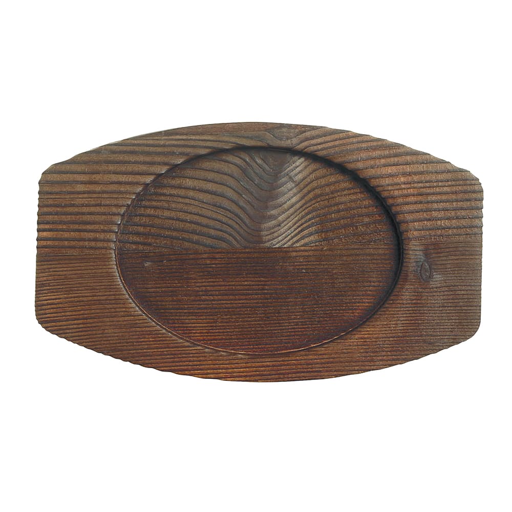 192-CIS27TR 7 1/4" Oval Trivet, Wood