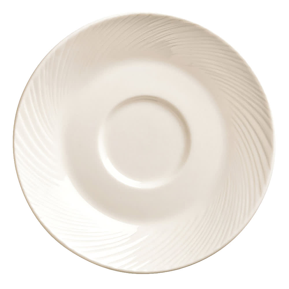 192-BO1162 5 3/4" Round Basics Orbis Saucer - Porcelain, Bright White