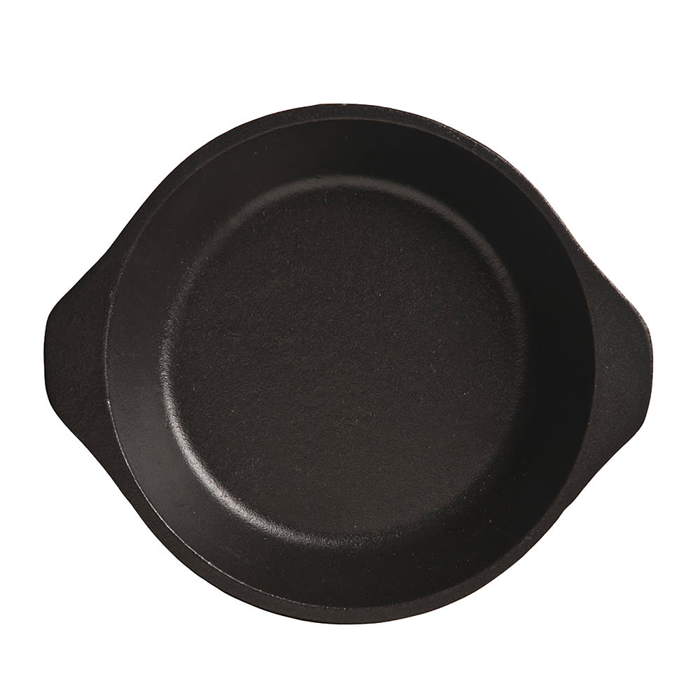 192-CIS17 6 1/2" Cast Iron Pie Plate, Black