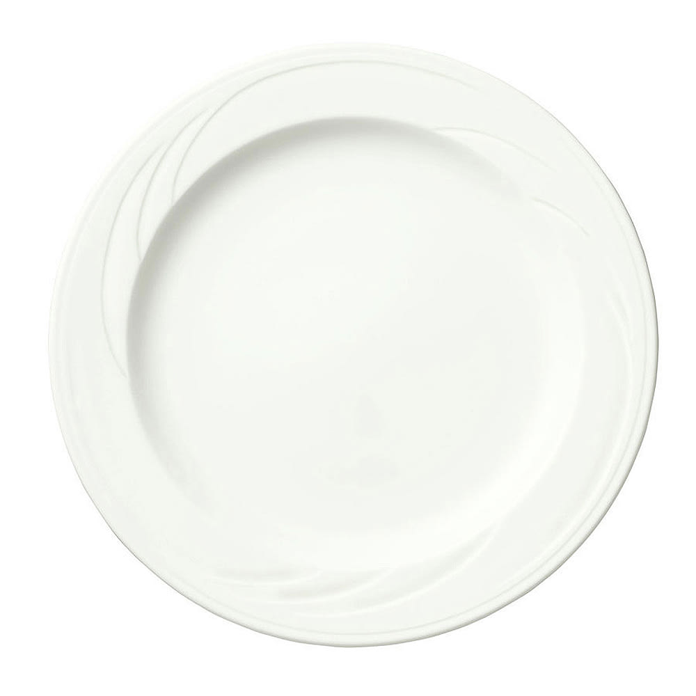 024-905437820 9" Round Footed Plate w/ Medium Rim & Elan Pattern, Royal Rideau Body