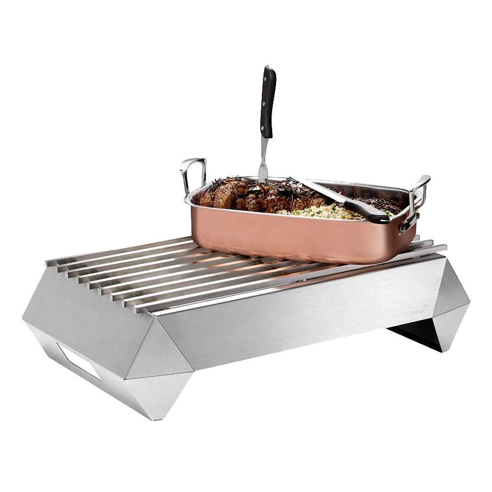 209-SK045 Rectangular Warmer w/ (1) Burner - 26" x 15 3/4", Brushed Stainless