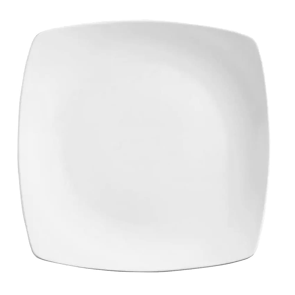 192-840460S 7 1/4" Square Plate - Porcelain, Bright White, Porcelana