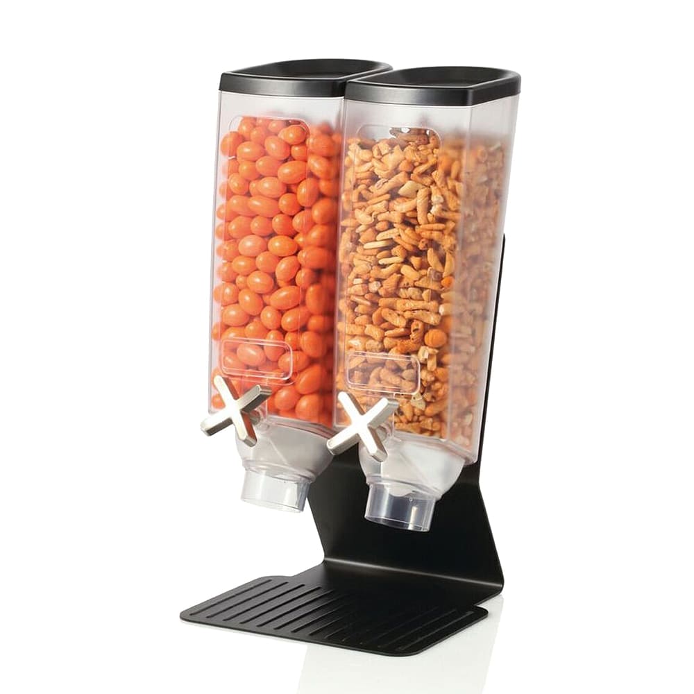 209-EZ50299 Countertop Dry Food Dispenser, (2) 1 gal Hoppers