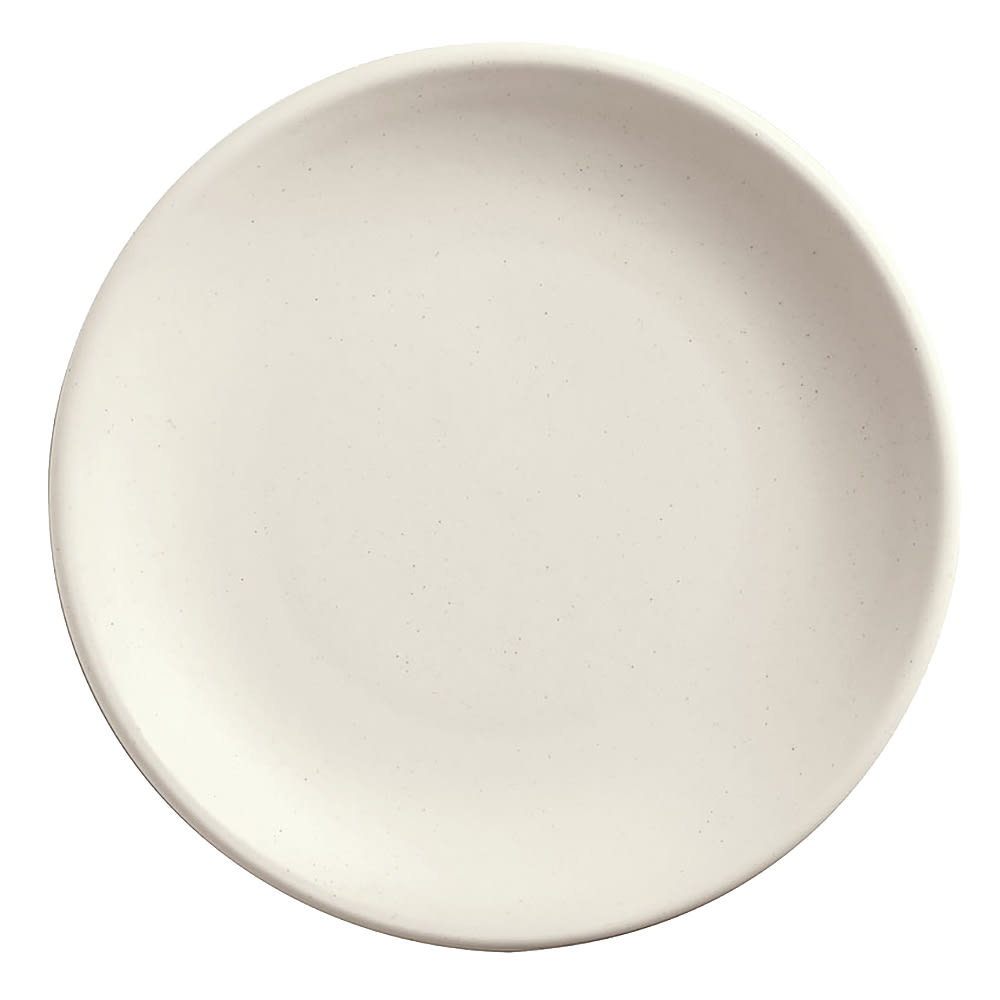 192-DRI1D 6" Round Driftstone Plate - Porcelain, Driftwood