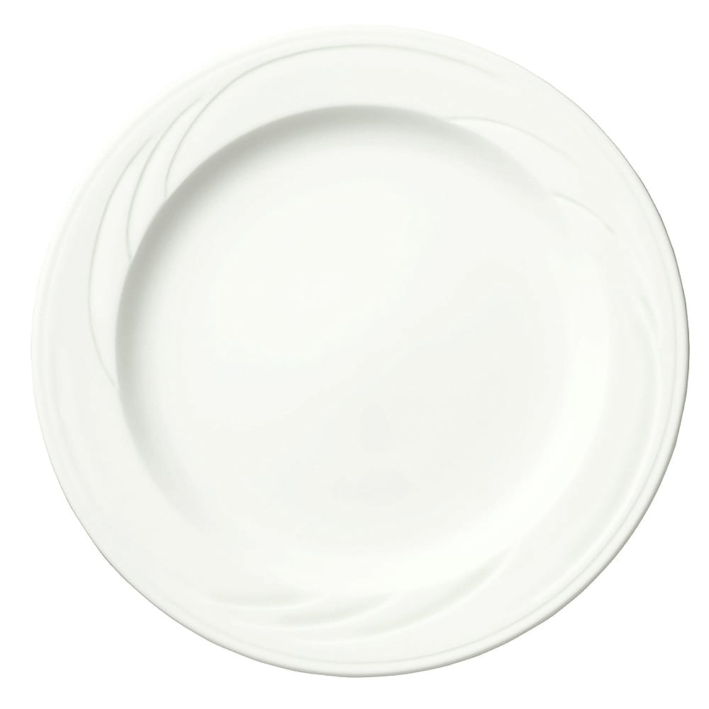 024-905437879 6 3/8" Round Plate w/ Medium Rim & Elan Pattern, Flat, Royal Rideau Body