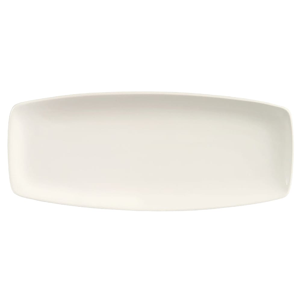 192-BW1449 14" x 6" Oblong Basics Tray - Porcelain, Bright White