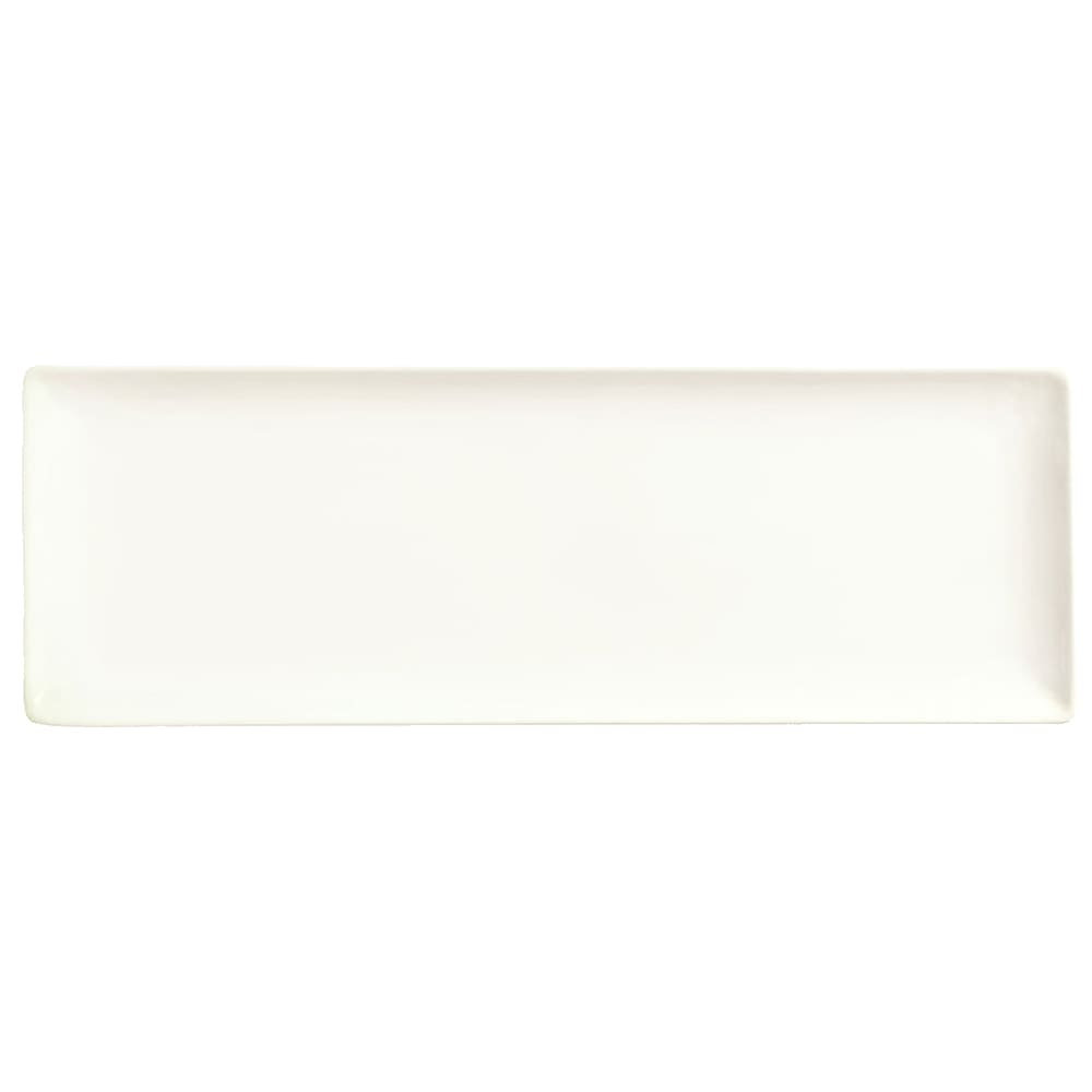 192-SL23C 12 3/8" x 6 1/4" Rectangular Slate™ Coupe Platter - Porcelain, Ultra Bright W...